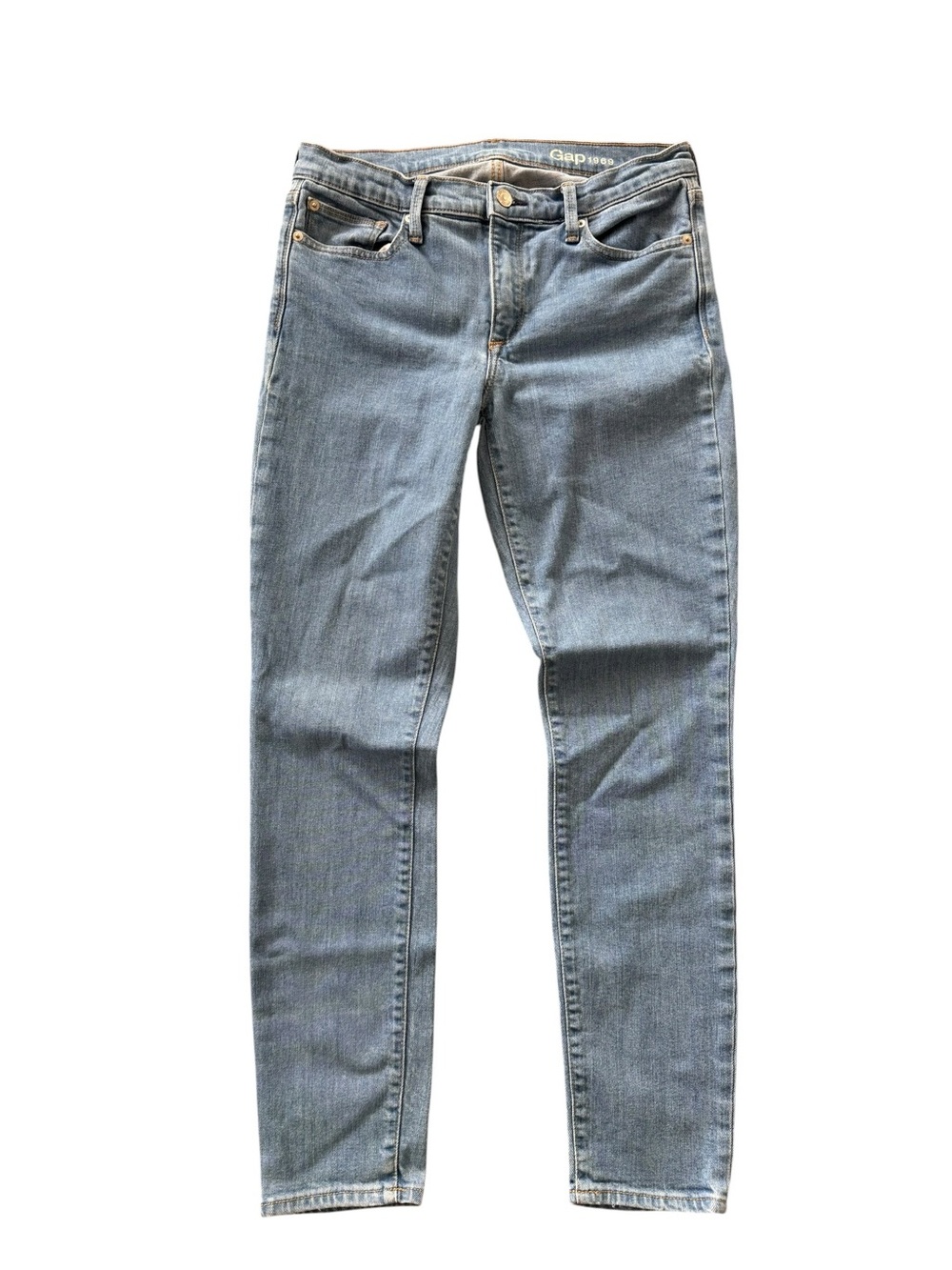 GAP 1969 Light Wash Skinny Jeans Stretch Denim Women’s Size 6 / 28 - Picture 2 of 5